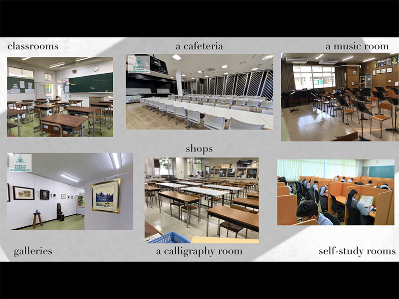 生徒が作った学校紹介資料の例