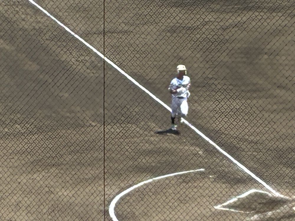 ホームインする畑捕手