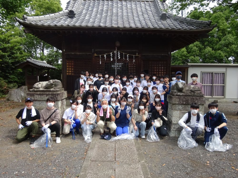 3年生女子28名男子21名合格祈願(菅原神社)　